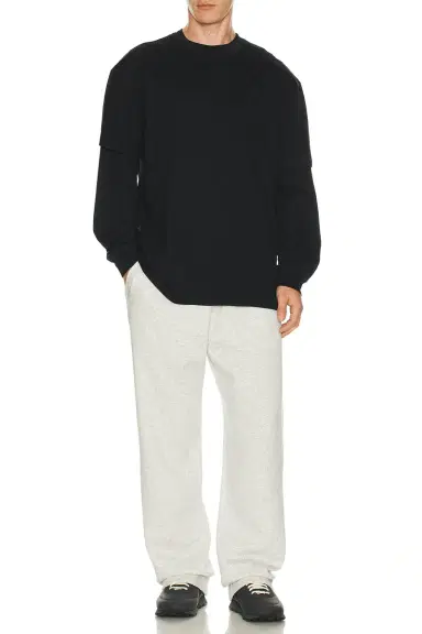 Skims Heavyweight Cotton Long Sleeve T-Shirt | Thumbnail 5