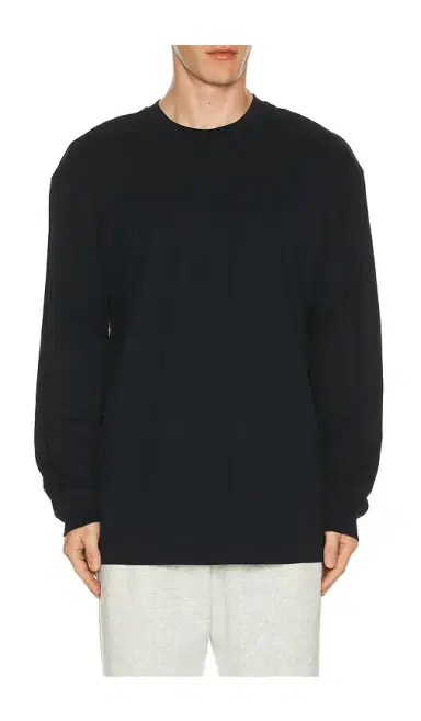 Skims Heavyweight Cotton Long Sleeve T-Shirt | Thumbnail 1