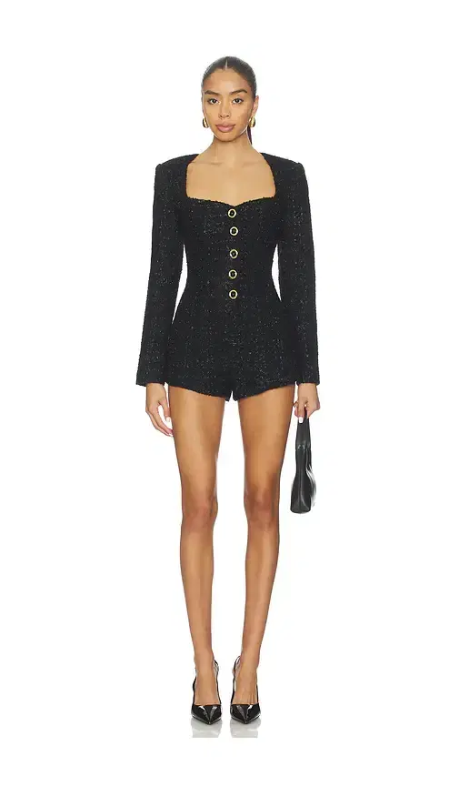 MAJORELLE Selene Tweed Romper
