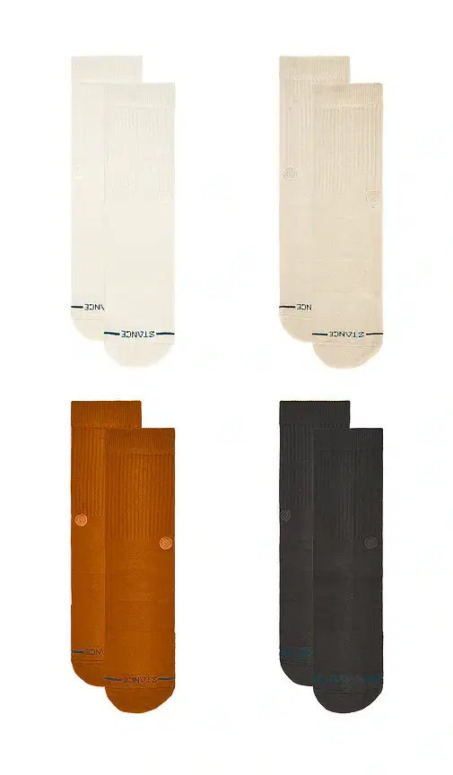 Stance Icon Crew 4 Pack Socks