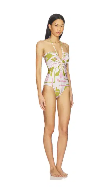 ADRIANA DEGREAS Balearic Chain Halter One Piece | Thumbnail 2 ADRIANA DEGREAS Balearic Chain Halter One Piece | Thumbnail 2