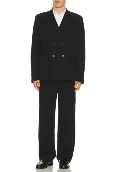 Palmes Wide Pleated Suit Trousers | Thumbnail 4