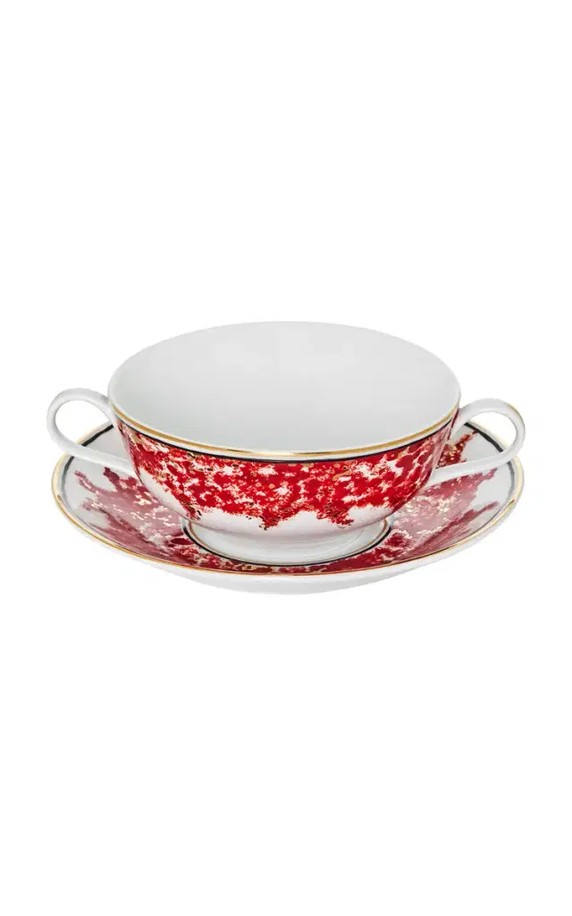 Plaza Athenee Consomme Bowl - Red