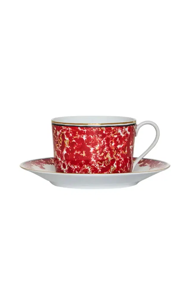 Plaza Athenee Tea Cup and Saucer - Multi