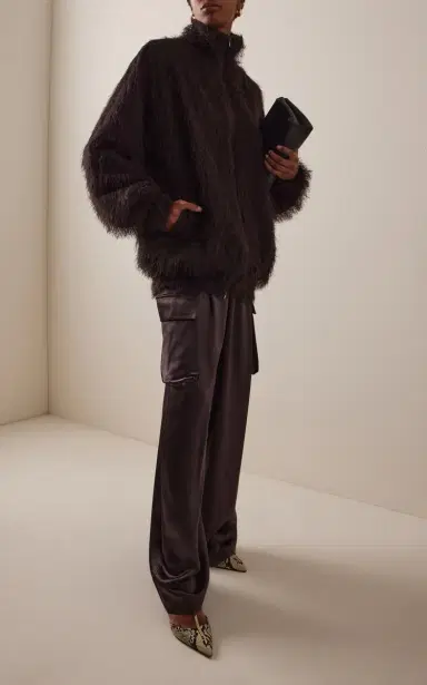 The Frankie Shop Delny Satin Cargo Pants | Thumbnail 2