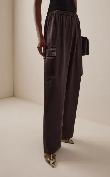 The Frankie Shop Delny Satin Cargo Pants | Thumbnail 3