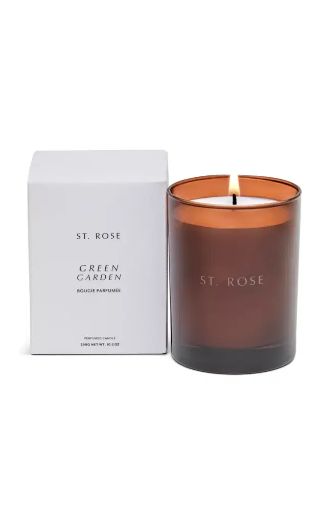 Green Garden Candle - Burgundy Green Garden Candle - Burgundy