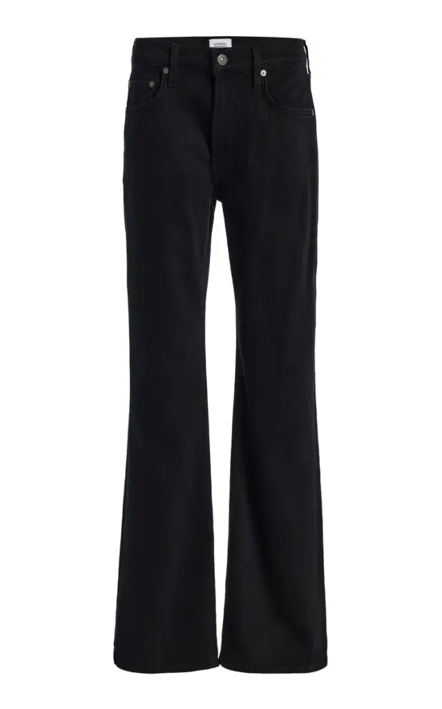 Citizens of Humanity Genova Cashmere-Denim Low-Rise Bootcut Jeans