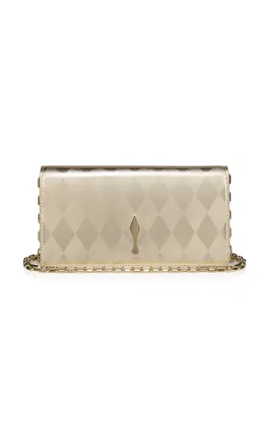 Christian Louboutin Bettina Metallic Leather Clutch | Thumbnail 1 Christian Louboutin Bettina Metallic Leather Clutch | Thumbnail 1
