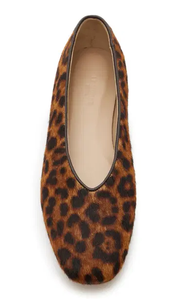 Le Monde Béryl Regency Leopard Calf Hair Ballet Flats | Thumbnail 3