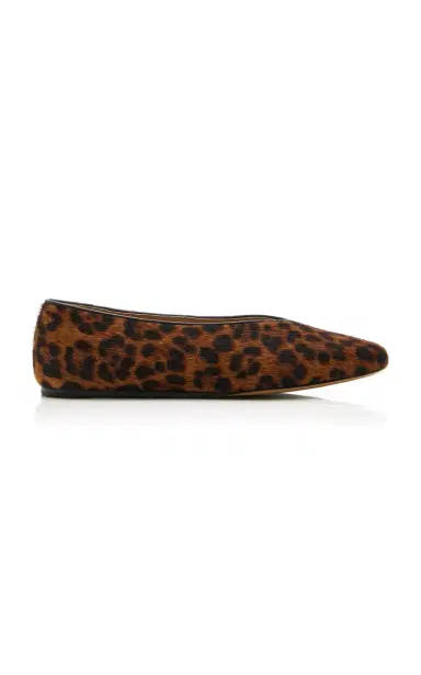 Le Monde Béryl Regency Leopard Calf Hair Ballet Flats | Thumbnail 1