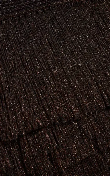 Aje Breeze Fringed Metallic-Knit Midi Dress | Thumbnail 5