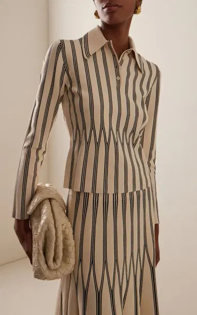 Zimmermann Rebellion Striped Knit Polo Shirt | Thumbnail 2 Zimmermann Rebellion Striped Knit Polo Shirt | Thumbnail 2