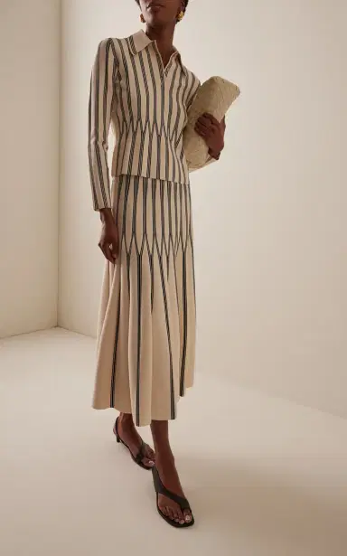 Zimmermann Rebellion Striped Knit Polo Shirt | Thumbnail 3 Zimmermann Rebellion Striped Knit Polo Shirt | Thumbnail 3