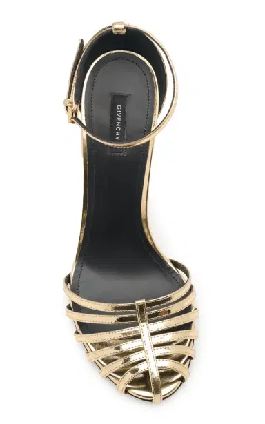Givenchy Metallic Strappy Sandals | Thumbnail 3