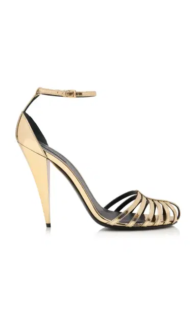 Givenchy Metallic Strappy Sandals | Thumbnail 1