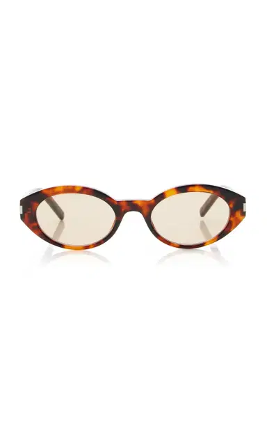 Saint Laurent Cat-Eye Tortoiseshell Acetate Sunglasses | Thumbnail 1