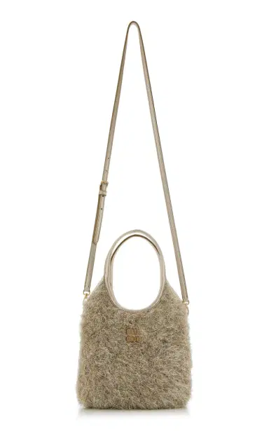 Miu Miu Ivy Small Lurex Tote Bag | Thumbnail 3