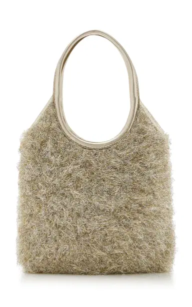 Miu Miu Ivy Small Lurex Tote Bag | Thumbnail 5