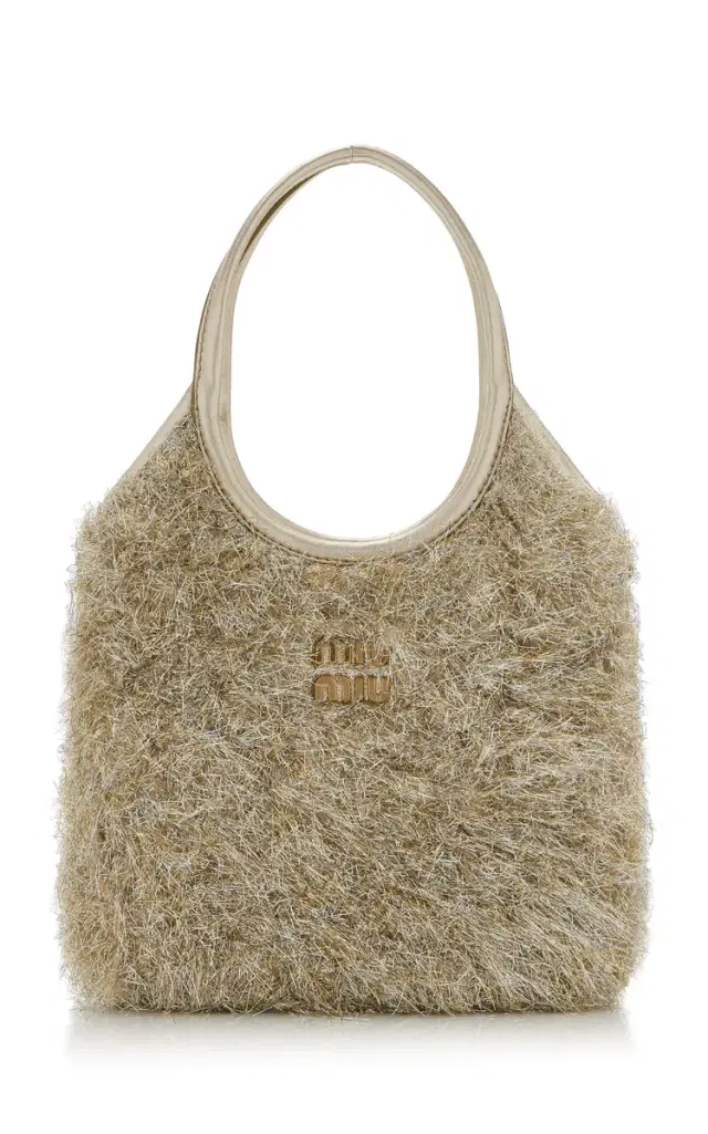 Miu Miu Ivy Small Lurex Tote Bag