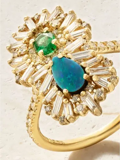 Suzanne Kalan 18-karat Gold Multi-stone Ring | Thumbnail 5