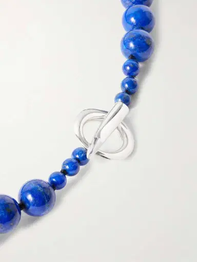 Sophie Buhai Everyday Boule Silver, Cord And Lapis Lazuli Necklace | Thumbnail 3 Sophie Buhai Everyday Boule Silver, Cord And Lapis Lazuli Necklace | Thumbnail 3