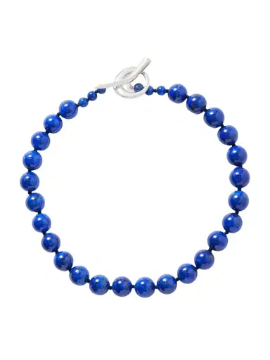 Sophie Buhai Everyday Boule Silver, Cord And Lapis Lazuli Necklace | Thumbnail 1 Sophie Buhai Everyday Boule Silver, Cord And Lapis Lazuli Necklace | Thumbnail 1