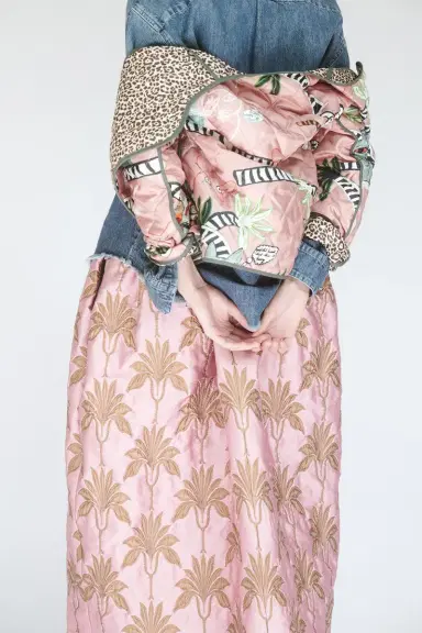 ODEEH Midi Skirt - Rosequartz | Thumbnail 3