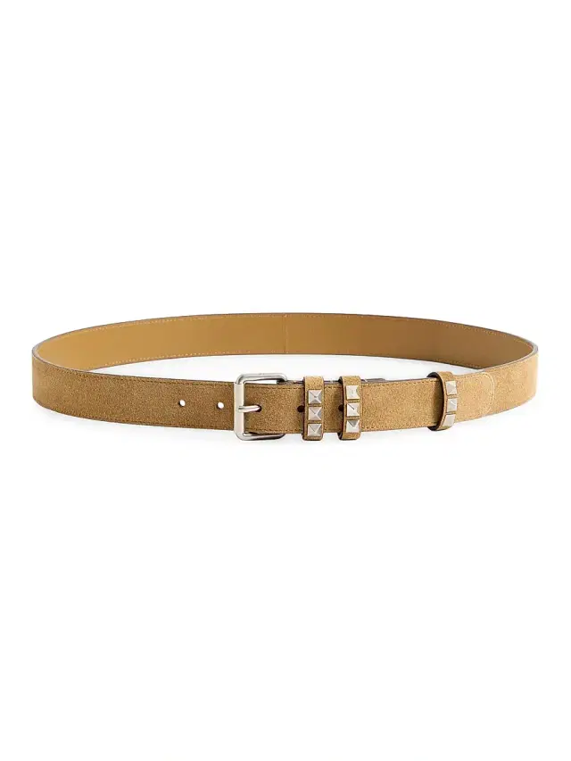Men's Flaneuse Suede Belt 30MM - Havana Beige