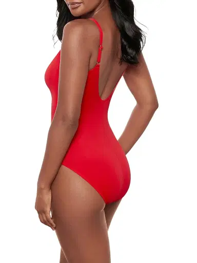 Miraclesuit Swim Women's Razzle Dazzle Antheia Plunging V-Neck One-Piece Swimsuit | Thumbnail 3 Miraclesuit Swim Women's Razzle Dazzle Antheia Plunging V-Neck One-Piece Swimsuit | Thumbnail 3