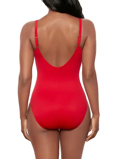 Miraclesuit Swim Women's Razzle Dazzle Antheia Plunging V-Neck One-Piece Swimsuit | Thumbnail 4 Miraclesuit Swim Women's Razzle Dazzle Antheia Plunging V-Neck One-Piece Swimsuit | Thumbnail 4