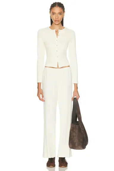 DONNI. The Baby Rib Scallop Pant | Thumbnail 5 DONNI. The Baby Rib Scallop Pant | Thumbnail 5