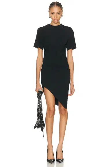 Mugler Short Sleeve Dress | Thumbnail 1 Mugler Short Sleeve Dress | Thumbnail 1