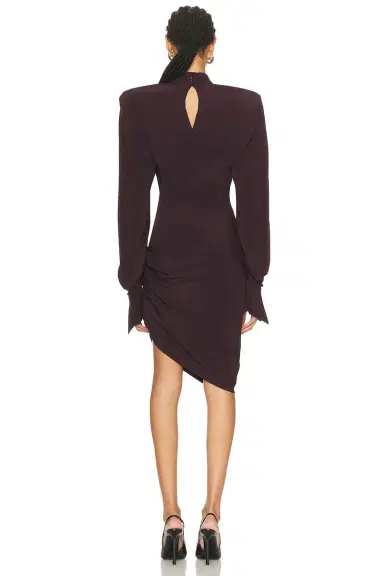 Mugler Long Sleeve Mini Dress | Thumbnail 4 Mugler Long Sleeve Mini Dress | Thumbnail 4