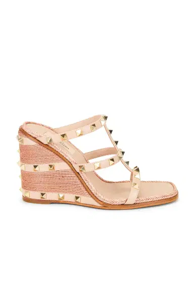 Valentino Garavani Rockstud Espadrille Mule | Thumbnail 1 Valentino Garavani Rockstud Espadrille Mule | Thumbnail 1