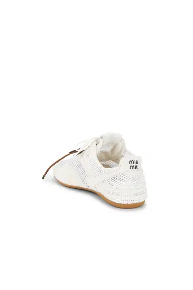 Miu Miu Rete Scamosciato Sneaker | Thumbnail 3 Miu Miu Rete Scamosciato Sneaker | Thumbnail 3