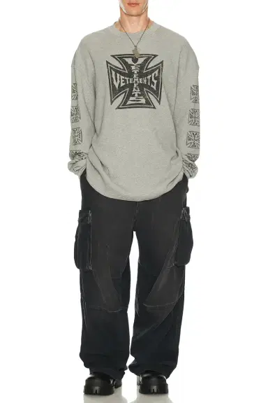 Vetements Biker Cross Waffle Longsleeve Tee | Thumbnail 4 Vetements Biker Cross Waffle Longsleeve Tee | Thumbnail 4