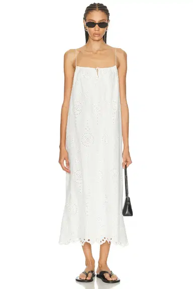Matteau Broderie Cami Midi Dress | Thumbnail 1