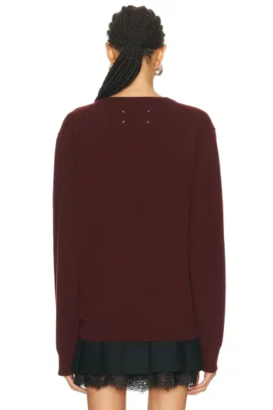 Maison Margiela V-Neck Sweater | Thumbnail 3 Maison Margiela V-Neck Sweater | Thumbnail 3