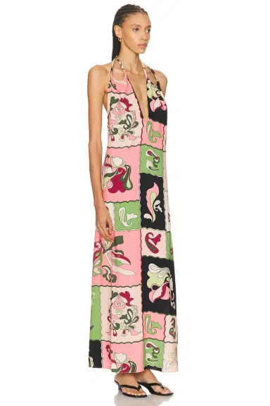ADRIANA DEGREAS Inamorata Straps Maxi Dress | Thumbnail 2 ADRIANA DEGREAS Inamorata Straps Maxi Dress | Thumbnail 2