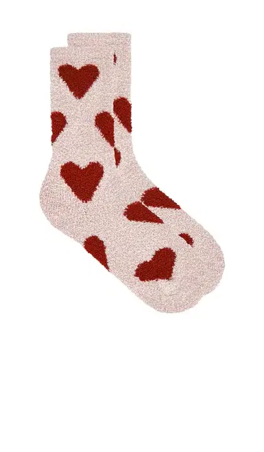 Barefoot Dreams Cozy Chic Heart Print Socks | Thumbnail 1