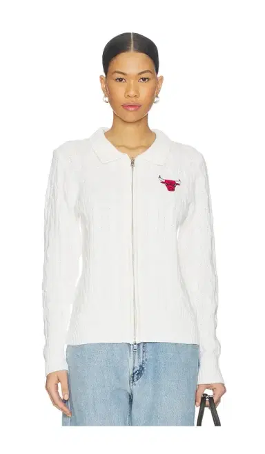 Terez x REVOLVE X Revolve Bulls Zip Knit Cardigan | Thumbnail 2