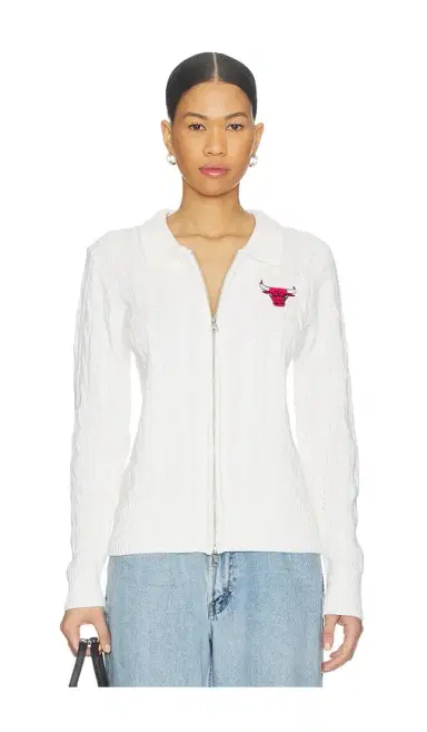Terez x REVOLVE X Revolve Bulls Zip Knit Cardigan | Thumbnail 1