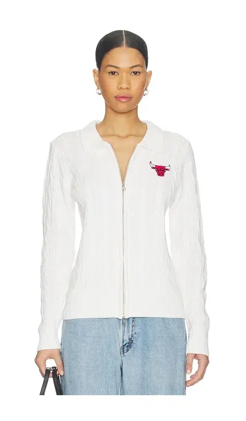 Terez x REVOLVE X Revolve Bulls Zip Knit Cardigan