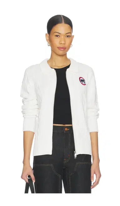 Terez x REVOLVE Chicago Cubs Zip Knit Cardigan | Thumbnail 1 Terez x REVOLVE Chicago Cubs Zip Knit Cardigan | Thumbnail 1