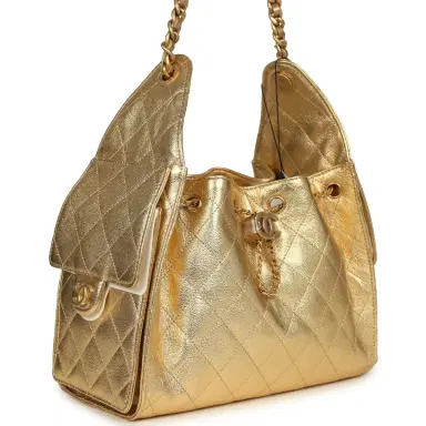 Chanel Chanel Small 25 Hobo Bag Metallic Gold Caviar Antique Gold Hardware | Thumbnail 2 Chanel Chanel Small 25 Hobo Bag Metallic Gold Caviar Antique Gold Hardware | Thumbnail 2