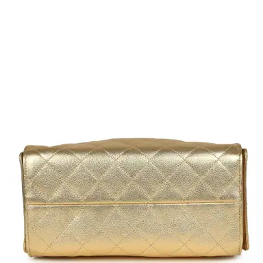 Chanel Chanel Small 25 Hobo Bag Metallic Gold Caviar Antique Gold Hardware | Thumbnail 7 Chanel Chanel Small 25 Hobo Bag Metallic Gold Caviar Antique Gold Hardware | Thumbnail 7