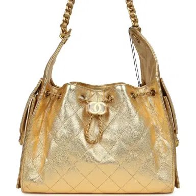 Chanel Chanel Small 25 Hobo Bag Metallic Gold Caviar Antique Gold Hardware | Thumbnail 1 Chanel Chanel Small 25 Hobo Bag Metallic Gold Caviar Antique Gold Hardware | Thumbnail 1