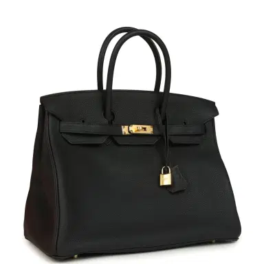 HERMÈS Hermes Birkin 35 Black Togo Gold Hardware | Thumbnail 2