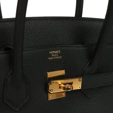HERMÈS Hermes Birkin 35 Black Togo Gold Hardware | Thumbnail 7